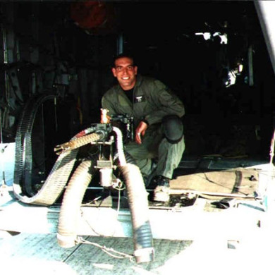 The tailgunner on Knife 03, Staff Sergeant Scott Diekman. Photo: Diekman family archives.
